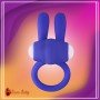 Kingfansion Mini Vibrating Rabbit Cock Ring (Blue) CR-017