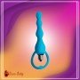 Blue Silicone Anal Vibrator AD-029