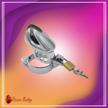 3 Size Metal Male Chastity Device Belt Cock Cages BDSM-022