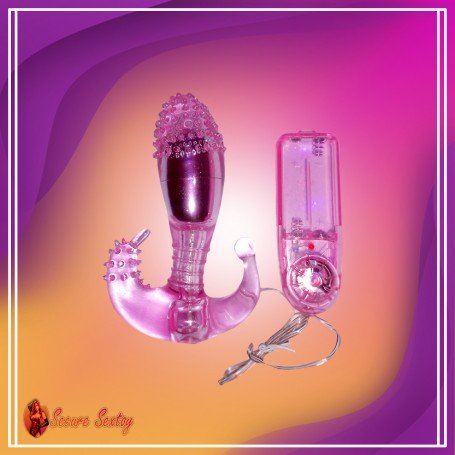 View larger Triple Stimulatton Super Strong Soft Rabbit Vibrator RV-016