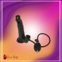 Ultimate Inflatable Realistic Non Vibrator (Natural Feel)-in Black RSNV-011