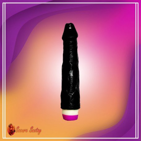 Super Natural Black Silicone Realistic Vibrator RSV-011
